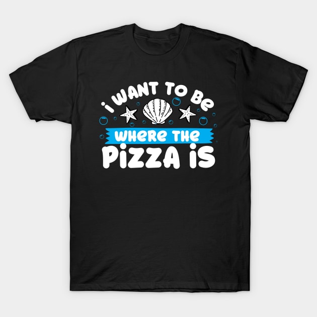 pizza T-Shirt by CurlyDesigns